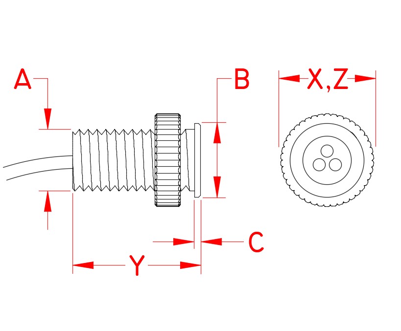 Tri Star Back Mount, LED lights, S0803-6000, S0803-600R, Line Drawing Tri Star Back Mount, LED lights, S0803-6000, S0803-600R, Line Drawing